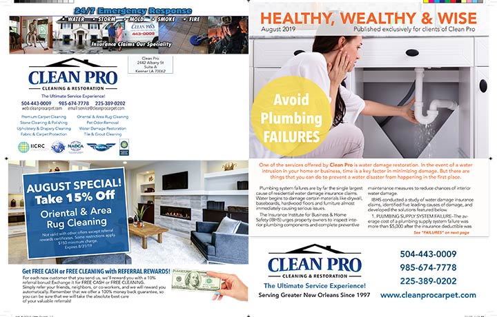 August 2019 Clean Pro Newsletter
