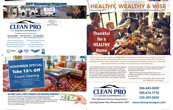 November 2019 Clean Pro Newsletter